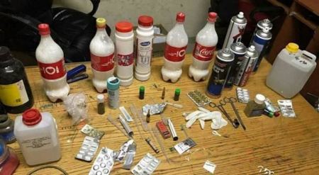 ضبط معمل لتصنيع المخدرات في أبو ديس