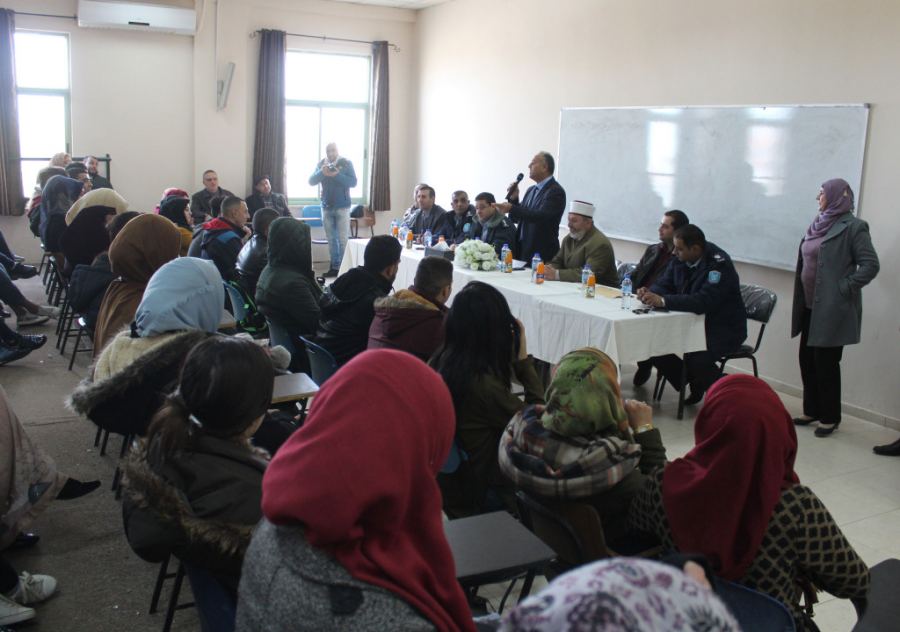 الشرطة والجامعة العربية الأمريكية يطلقان مشروع التوعية المجتمعية في جنين