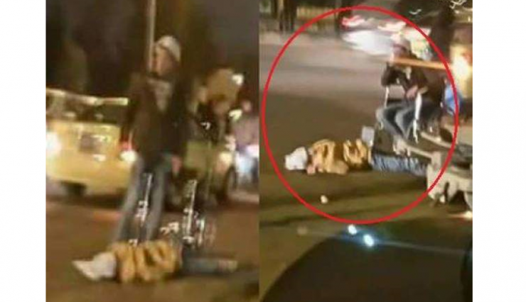 بالصور:جريمة بشعة شاب يقتل شقيقته بالشارع ويضع كرسي بحانب جثتها 