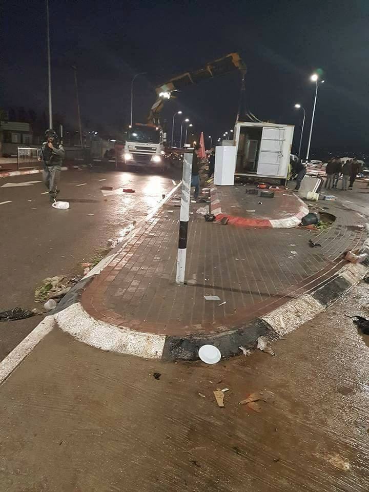 جنين:الاحتلال يصادر كرفانات وبسطات قرب معبر الجلمة شمال شرق جنين