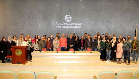 محاضرة حول مذكرة التفاهم بين الجامعة العربية الأمريكية و المؤسسة الكورية للسلام WHPL