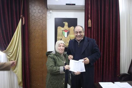 مكرمة رئاسية لعدد من الحالات الإنسانية والمرضية في محافظة جنين