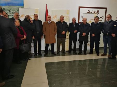  وقفة احتجاجية أمام مقر الهيئة العامة للإذاعة والتلفزيون في جنين ضد الاعتداء الذي تعرض له مقر الهيئة في قطاع غزة