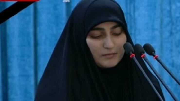 إبنة سليماني توجه رسالة لترامب 