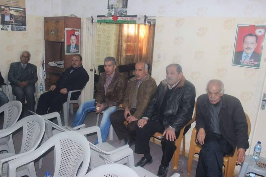 بيت عزاء في جنين للمرحوم القائد الوطني جميل شحاده عضو اللجنة التنفيذية لمنطمة التحرير الفلسطينية