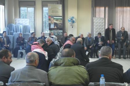 محافظة طوباس تقيم بيت عزاء لفقيدي الوطن " جميل شحادة وبرهان جرار "