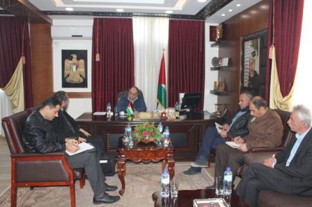 الإغاثة الزراعية تطلع المحافظ على مشروع تنفيذ محطة تنقية المياه العادمة 