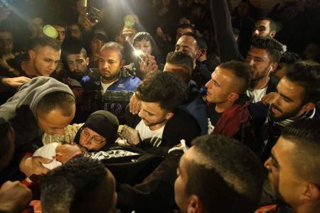 مسيرة حاشدة في جنين تنديدا بجريمة إعدام الشهيد ابو طالب