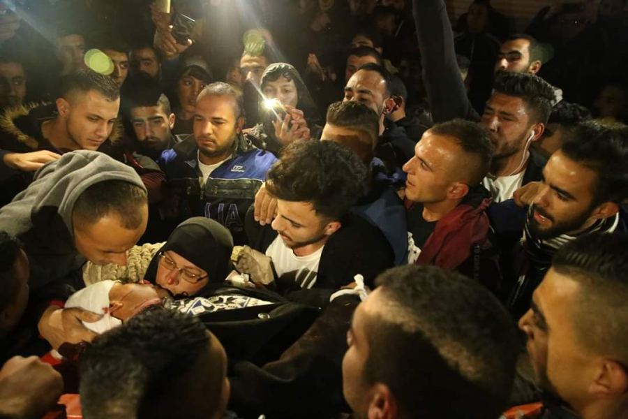 مسيرة حاشدة في جنين تنديدا بجريمة إعدام الشهيد ابو طالب