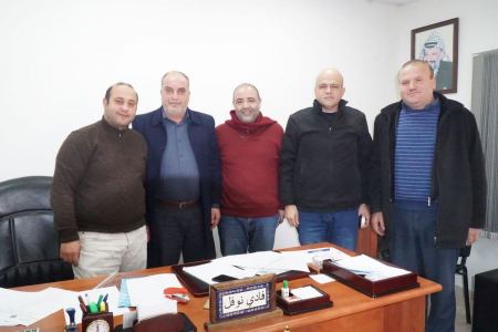 بلدية جنين في زيارة عمل مثمرة لسلطة المياه 