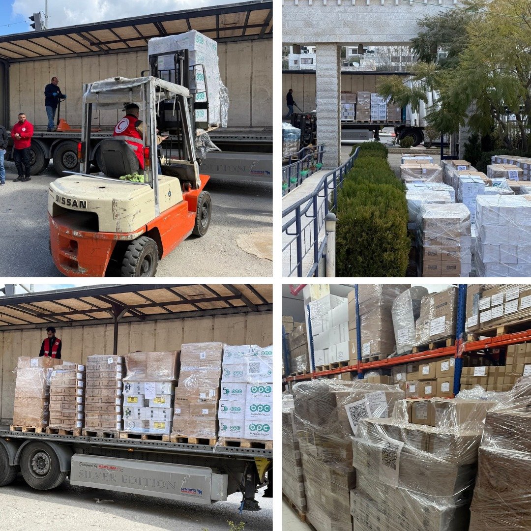 الهلال الأحمر يسير 9 شاحنات محملة بأكثر من 3 ملايين وحدة دواء لإنقاذ الوضع الصحي في قطاع غزة