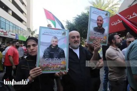 مسيرة إسناد للأسرى في نابلس