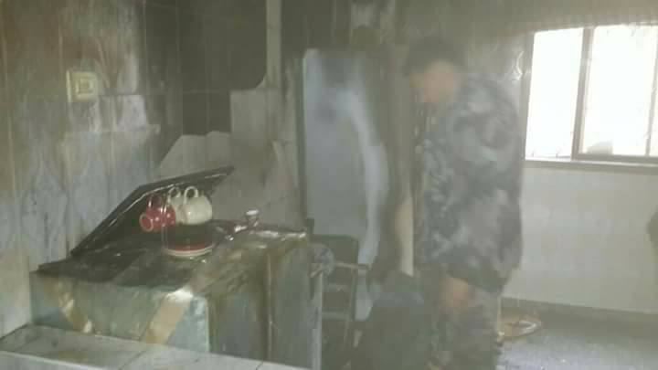 إخماد حريق منزل و معالجة تسرب للغاز بمدينة جنين