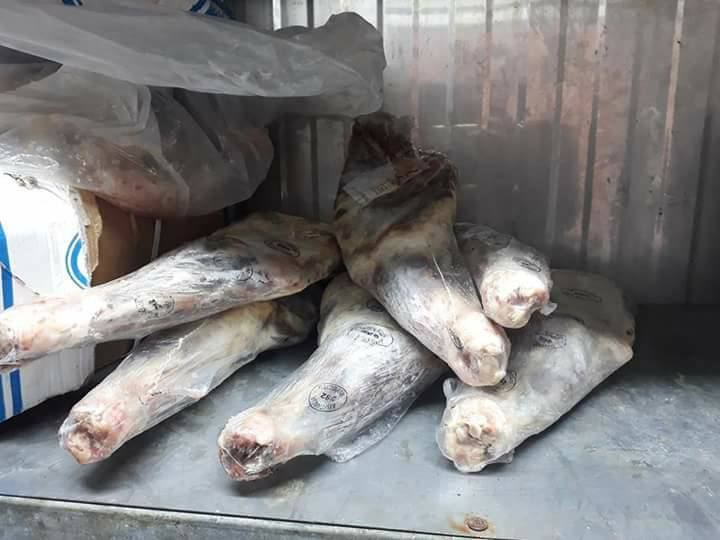 اتلاف لحوم خاروف مجمده منتهية الصلاحية في جنين