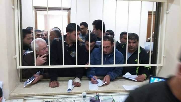 جنين : وفد من محافظة جنين واتحاد نقابات عمال فلسطين يطلع على آلية التسجيل في قسم التأمين الصحي