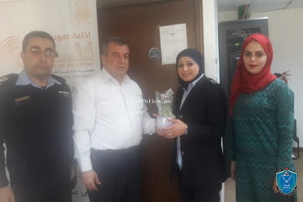 اذاعة راديو صوت فلسطين تكرم الشرطة في جنين