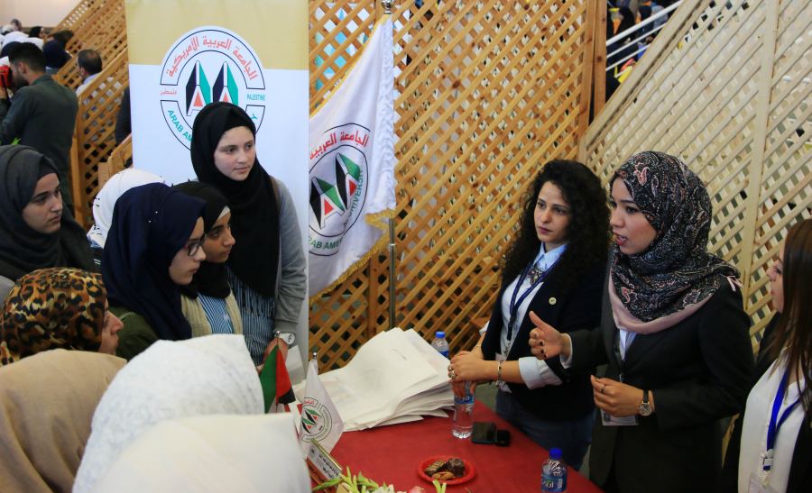  3000 من طلبة الثانوية العامة يزورون الجامعة العربية الامريكية فييومها الارشادي