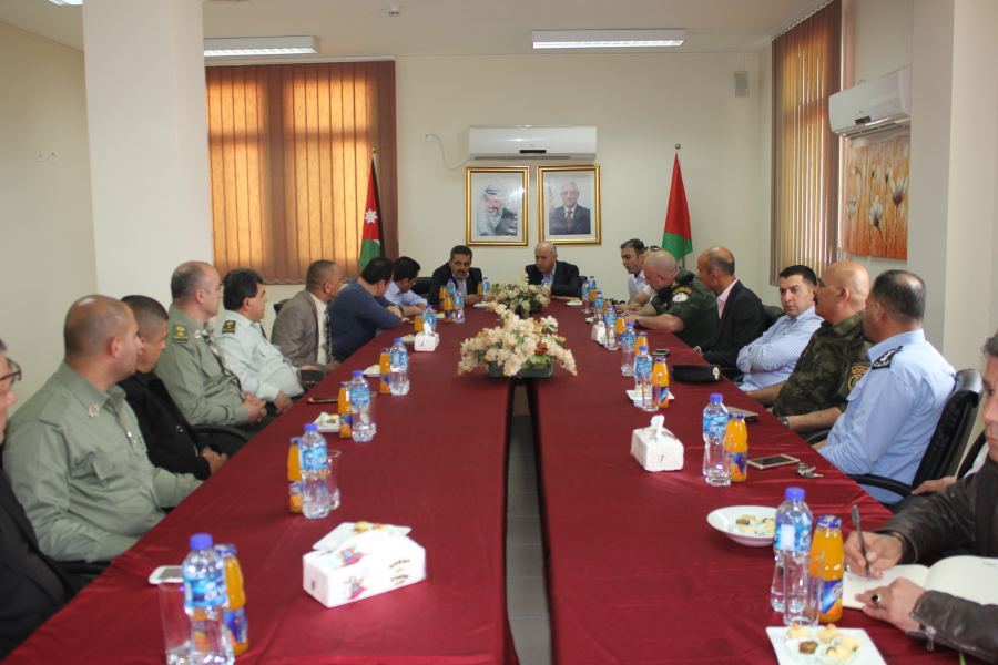  محافظة جنين والأجهزة الأمنية تستقبل مدير عام الخدمات الطبية الملكية الأردنية