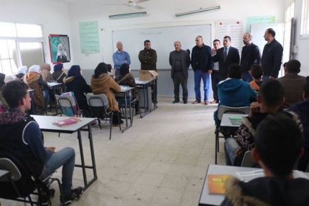 التوجيه السياسي" و"المحافظة" و"المخابرات" يتفقدون مدرستي عين البيضاء