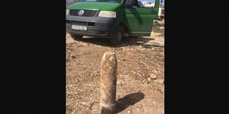 وقائي رام الله يضبط قذيفة مدفعية في قرية عطارة