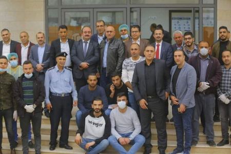 إفتتاح المركز الكوري في جنين كمستشفى للوقاية من فيروس كورونا