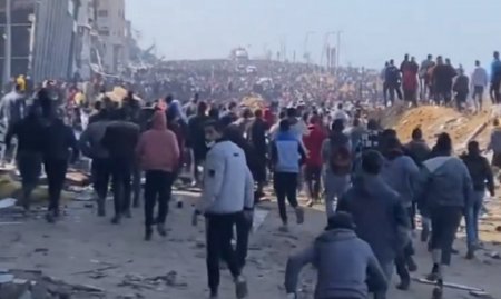 7 شهداء و20 مصابا في استهداف الاحتلال لمواطنين ينتظرون المساعدات عند مفترق الكويت بمدينة غزة 