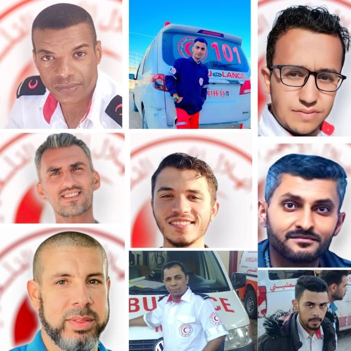 الهلال الأحمر: ارتفاع عدد الجثامين المنتشلة من رفح إلى 11 بينها ستة مسعفين