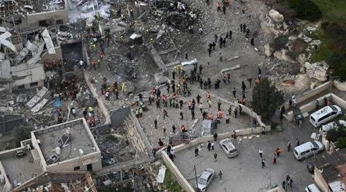 ثمانية قتلى على الاقل وتدمير منازل اثر سقوط صاروخ في بيت شيمش