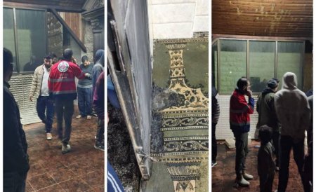 مستعمرون يحرقون مسجدا في قرية دوما جنوب نابلس