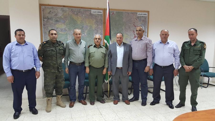 رئيس الغرفة التجارية وشركة مجمع سيلة الظهر التجارية يزورون قائد منطقة جنين