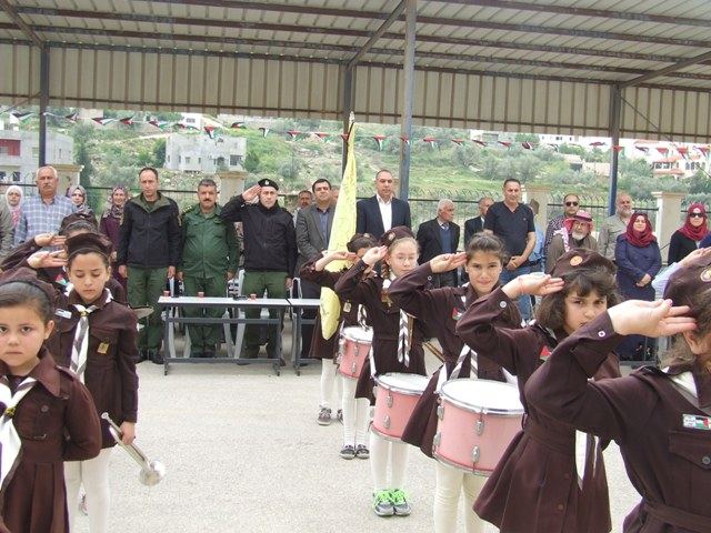 قوات الأمن الوطني الفلسطيني تشارك في فعالية المرحلة الثانية لانجاز الحديقة المدرسية الخاصة بمدرسة الصداقة الكورية-الفلسطينية في بلدة برقين