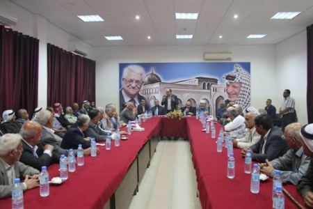 محافظ جنين يرأس المجلس التأسيسي العشائري الأول لوضع آلية عمل لحل قضايا العالقة في إطار تعزيز السلم الأهلي