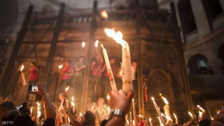 مسيحيو فلسطين يحتفلون بسبت النور