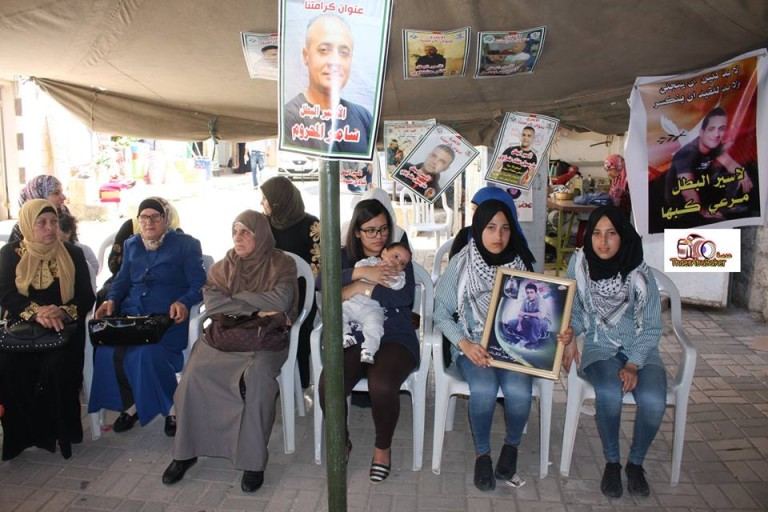 قصص مؤثرة من خيمة التضامن مع الاسرى في جنين 