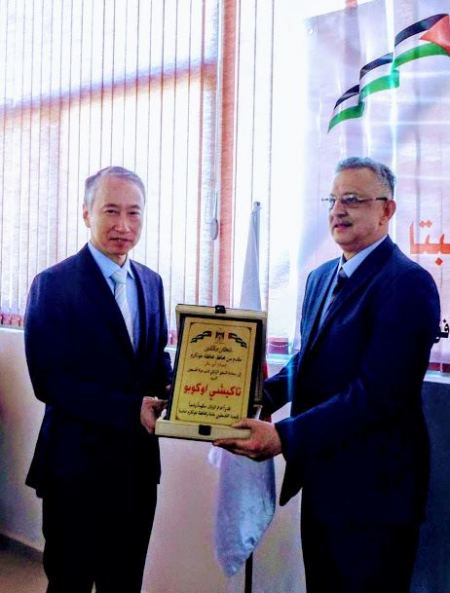 حفل افتتاح مشروع إعادة تأهيل شبكة المياه في عنبتا ممولة من حكومة اليابان