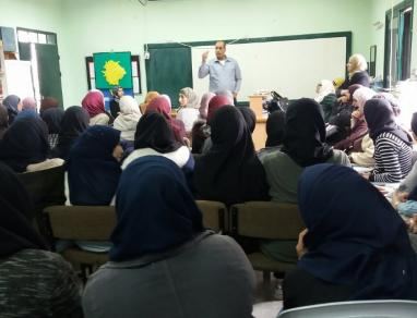  الشرطة تنظم محاضرة حول الجرائم الالكترونية وسلبيات الانترنت في جنين