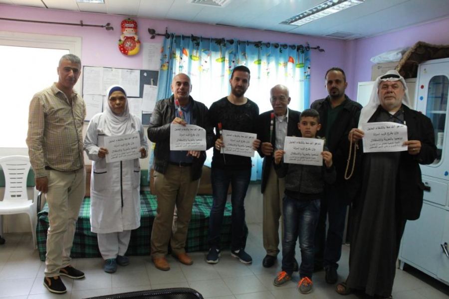 ضمن فعاليات يوم الاسير الفلسطيني في جنين : زيارة الاطفال المرضى في مستشفى الشهيد خليل سليمان الحكومي