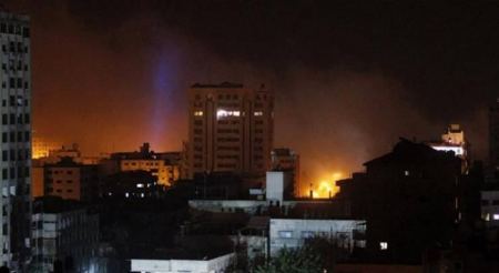  طائرات الاحتلال تستهدف أرضاً شرق البريج