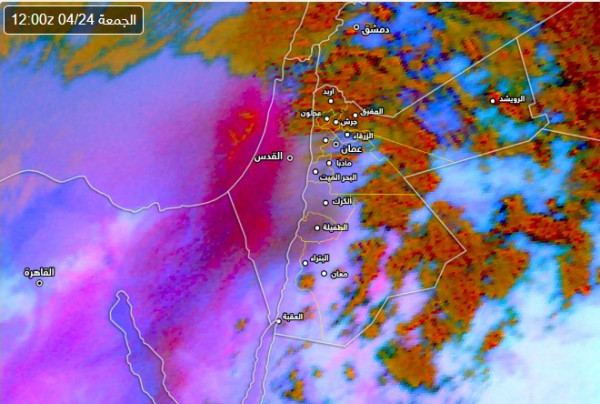 راصد جوي: موجة كثيفة من الغُبار قادمة من مصر تؤثر على فلسطين