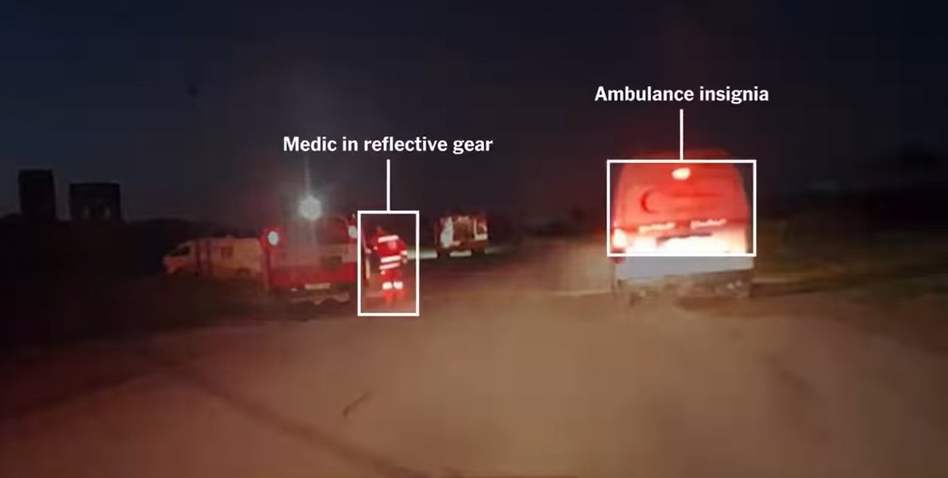 مقطع مصور يفند ادعاءات الاحتلال حول جريمة اغتيال 15 من عمال الإغاثة في رفح