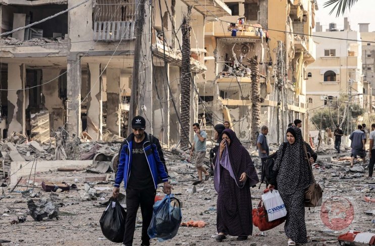 الأورومتوسطي: إسرائيل تنفذ خطة تهجير للفلسطينيين تحت غطاء 