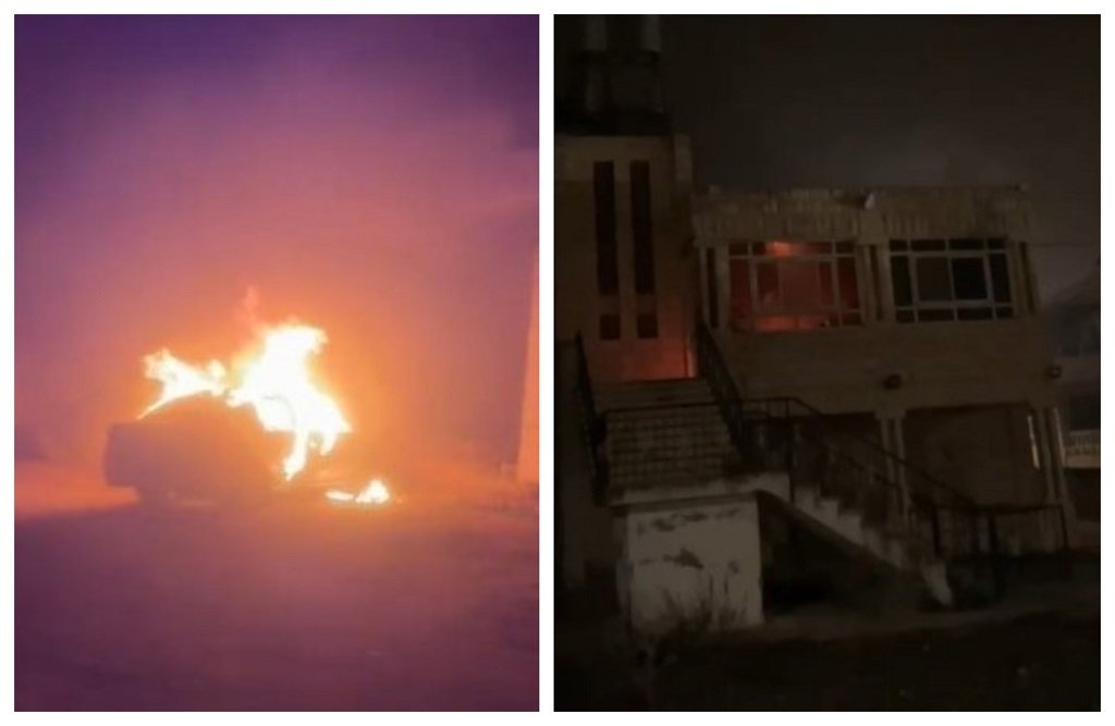 مستعمرون يحرقون منزلا ومركبة في بلدة ترمسعيا