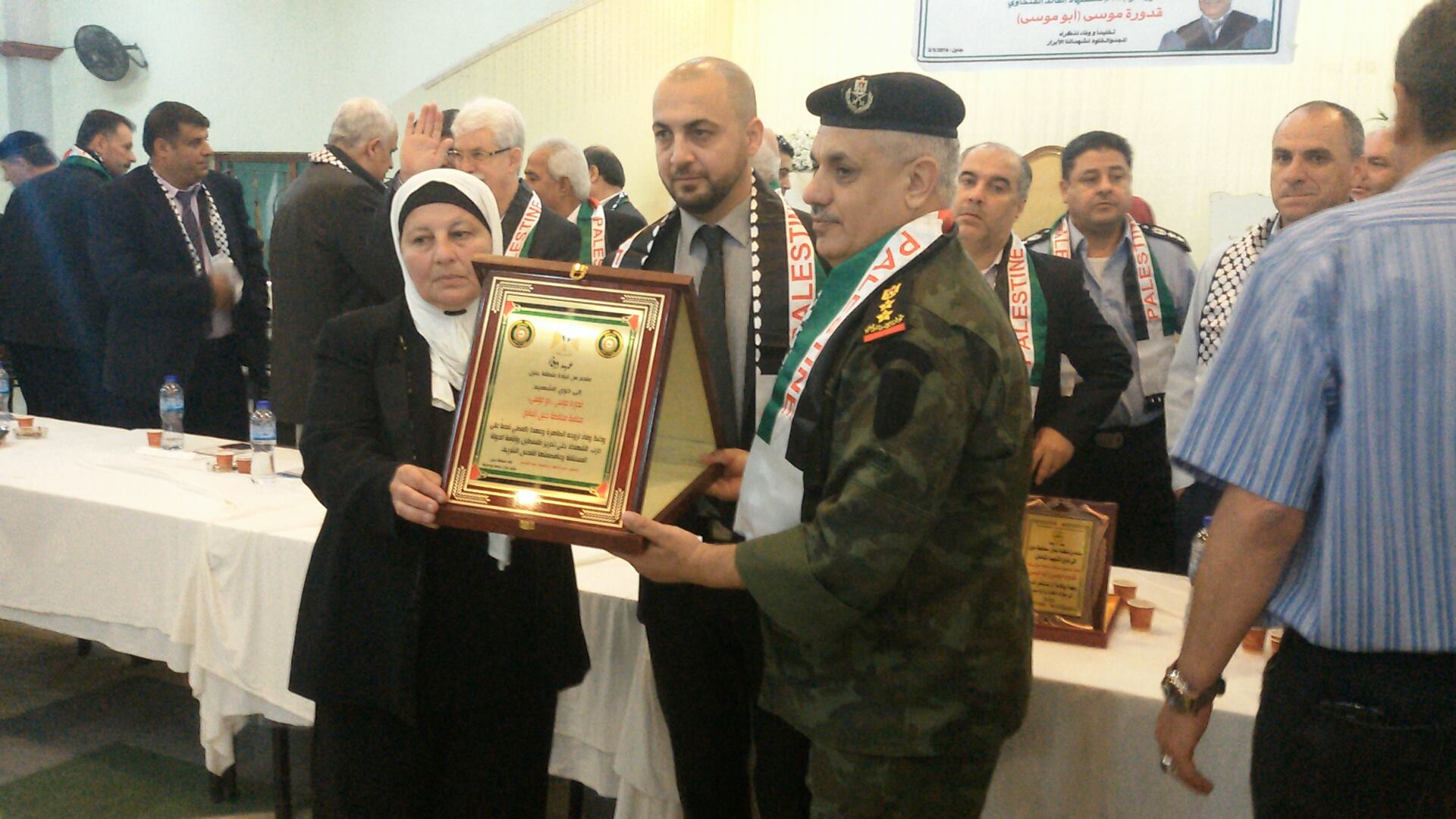 قائد منطقة جنين العقيد ركن محمد ابو هيفاء يشارك في تأبين الشهيد قدوره موسى في الذكرى الرابعة