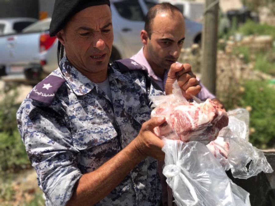 ضبط واتلاف كمية لحوم فاسدة في جنين