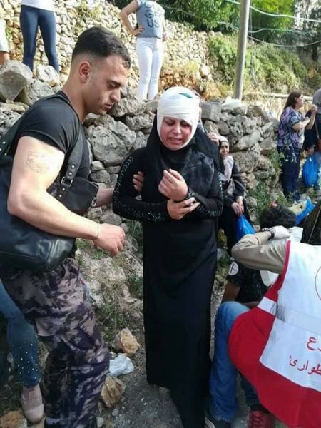 اصابة 20 مواطنا بحادث انقلاب حافلة في رام الله