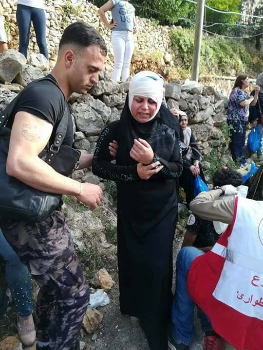 اصابة 20 مواطنا بحادث انقلاب حافلة في رام الله