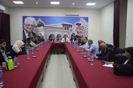  اللجنة الوطنية العليا تناقش التحضيرات النهائية لإحياء ذكرى النكبة الــــــ70 في محافظة جنين