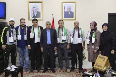 قلقيلية : المحافظ يلتقي وفدا من الاتحاد الوطني للشباب الفلسطيني