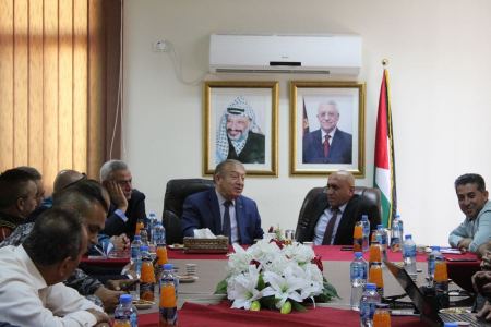  محافظ جنين يبحث مع الوزير العسيلي انجاز مشروع المنطقة الصناعية الحدودية