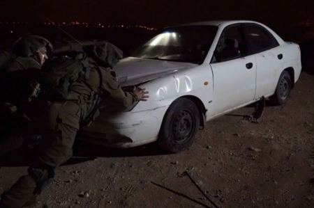 الاحتلال يعتقل اربعة شبان ويستولي على مركبتهم شمال نابلس